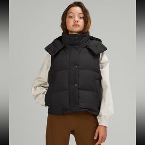 Lululemon Wunder Puff Cropped Vest - size 10